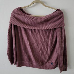 Abercrombie and Fitch Off Shoulder knit top, Size Med, NWT